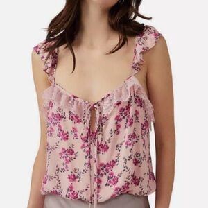 Intimately Free People Take It Away Bodysuit in‎ Pink/Rose Combo- Women’s size M